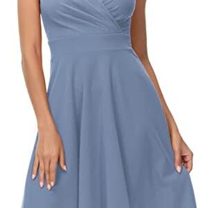 GRACE KARIN Women's Sleeveless Wrap V-Neck A-line Bridesmaid Cocktail Party Dress