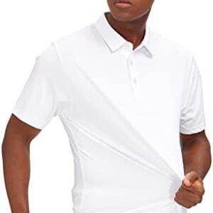 MIER Men's Golf Polo Shirt Short Sleeve Sun Protection Outdoor Sport Shirts Quick Dry