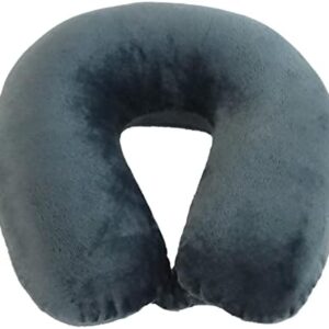 Adult Neck Pillow, Compact, Perfect for Plane or Car Travel, Charcoal