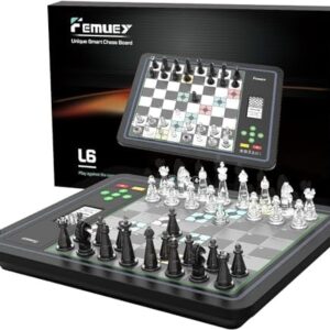 Electronic Chess Set, Board Game, Computer Chess Game, Chess Set Board Game, Electronic Chess Set Game, Chess Sets Games Lovers, for Beginners Great Partner for Play and Practice