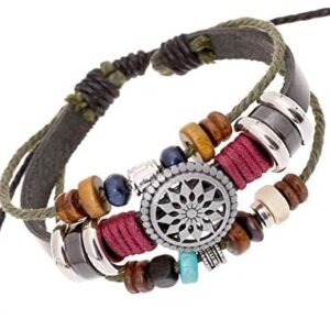 Women Lady Bohemia Wind Beaded Multilayer Hand Woven Bracelet Jewelry