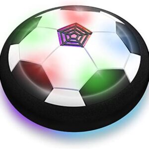Toyk Boy Toys - LED Hover Soccer Ball - Air Power Training Ball Playing Football Indoor Outdoor Game - Birthday Gifts for Kids, Age 3 4 5 6 7 8-12 Year Old Boys - Soccer
