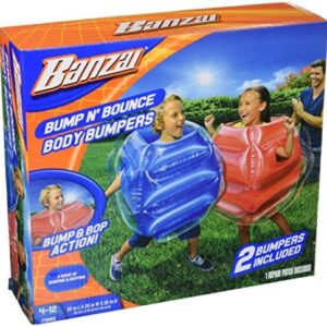 BANZAI: Bump N' Bounce Body Bumpers, A Game of Bumping & Bopping, 2 Bumpers Included in Red & Blue, Fun & Safe Cushion Inflatable Surface, For Ages 4 and up