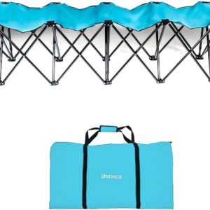 Trademark Innovations Portable 6-Seater Folding Team Sports Sideline Bench